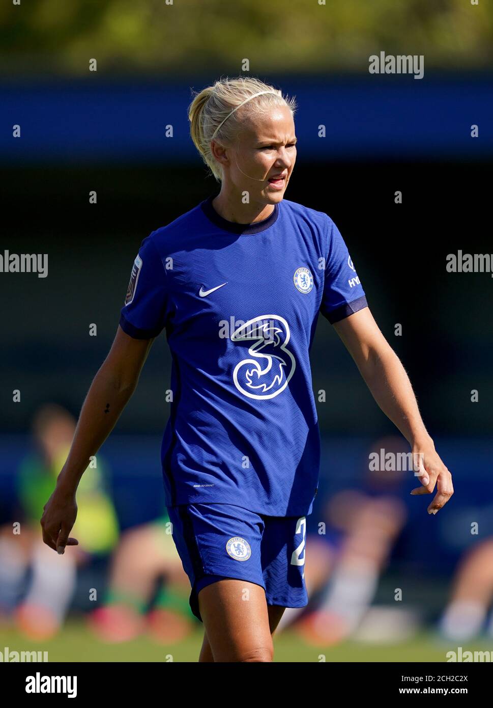 Chelsea's Pernille Harder während des Barclays FA WSL-Spiels im Kingsmeadow Stadium, London. Stockfoto