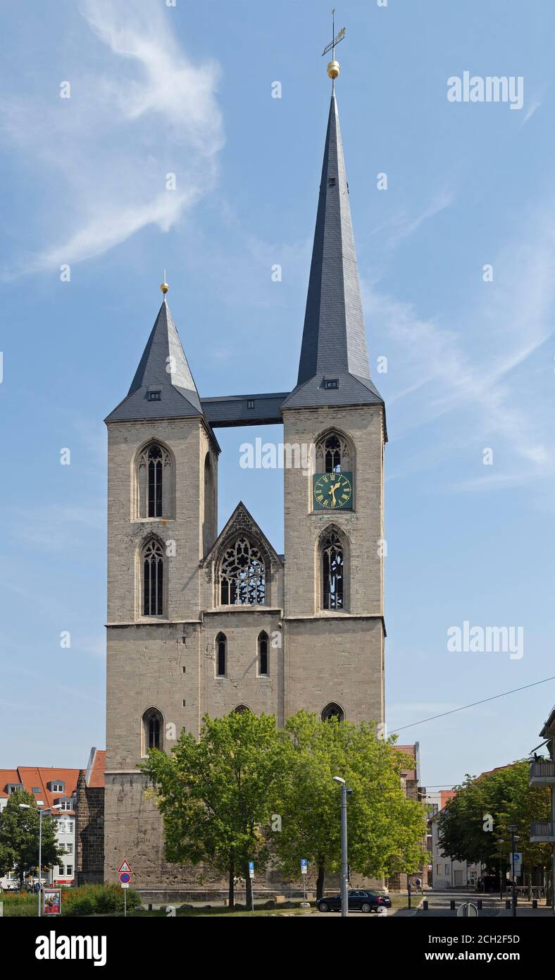 St. Martin Kirche, Halberstadt, Sachsen Anhalt, Deutschland Stockfoto