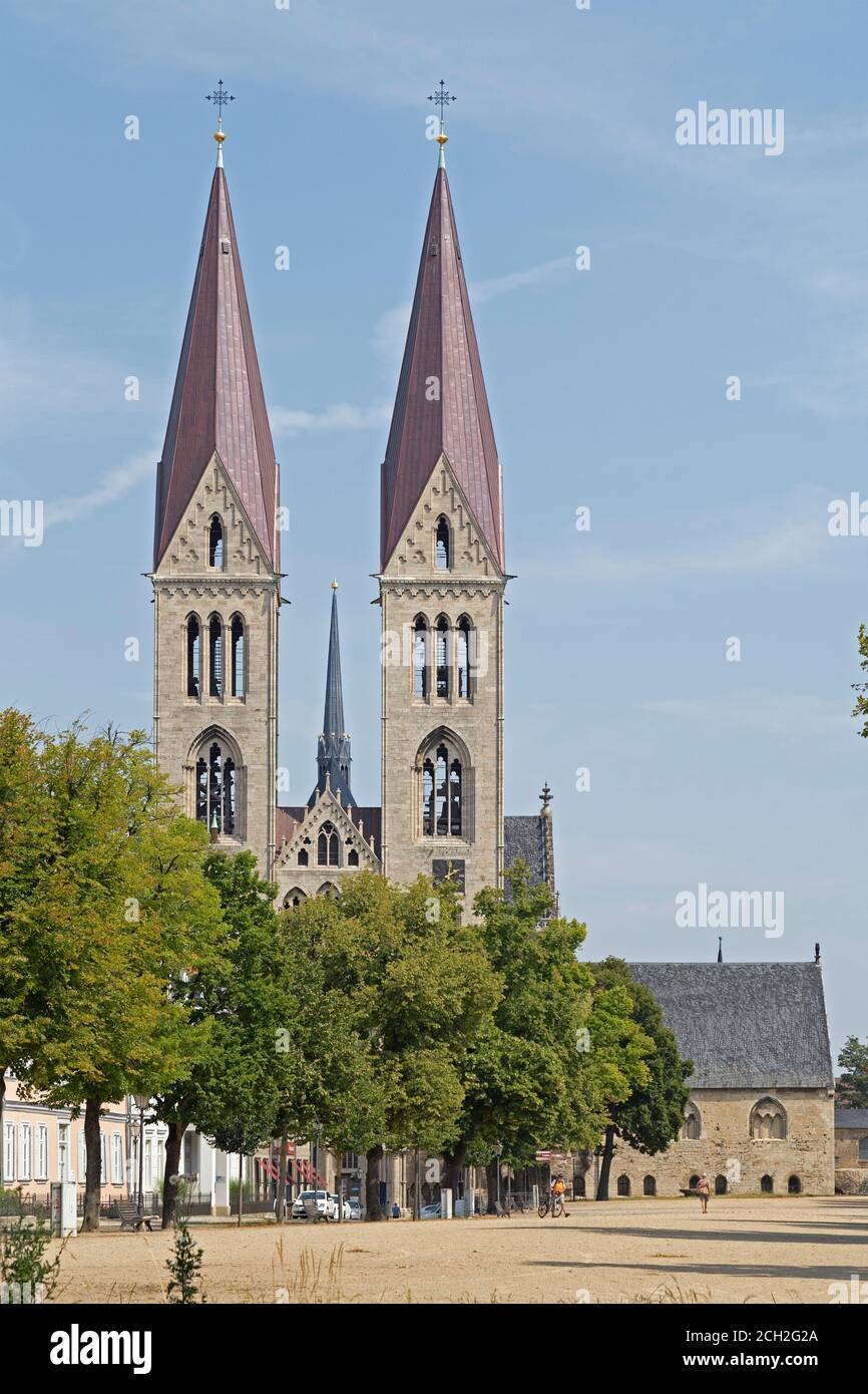 dom, Halberstadt, Sachsen Anhalt, Deutschland Stockfoto