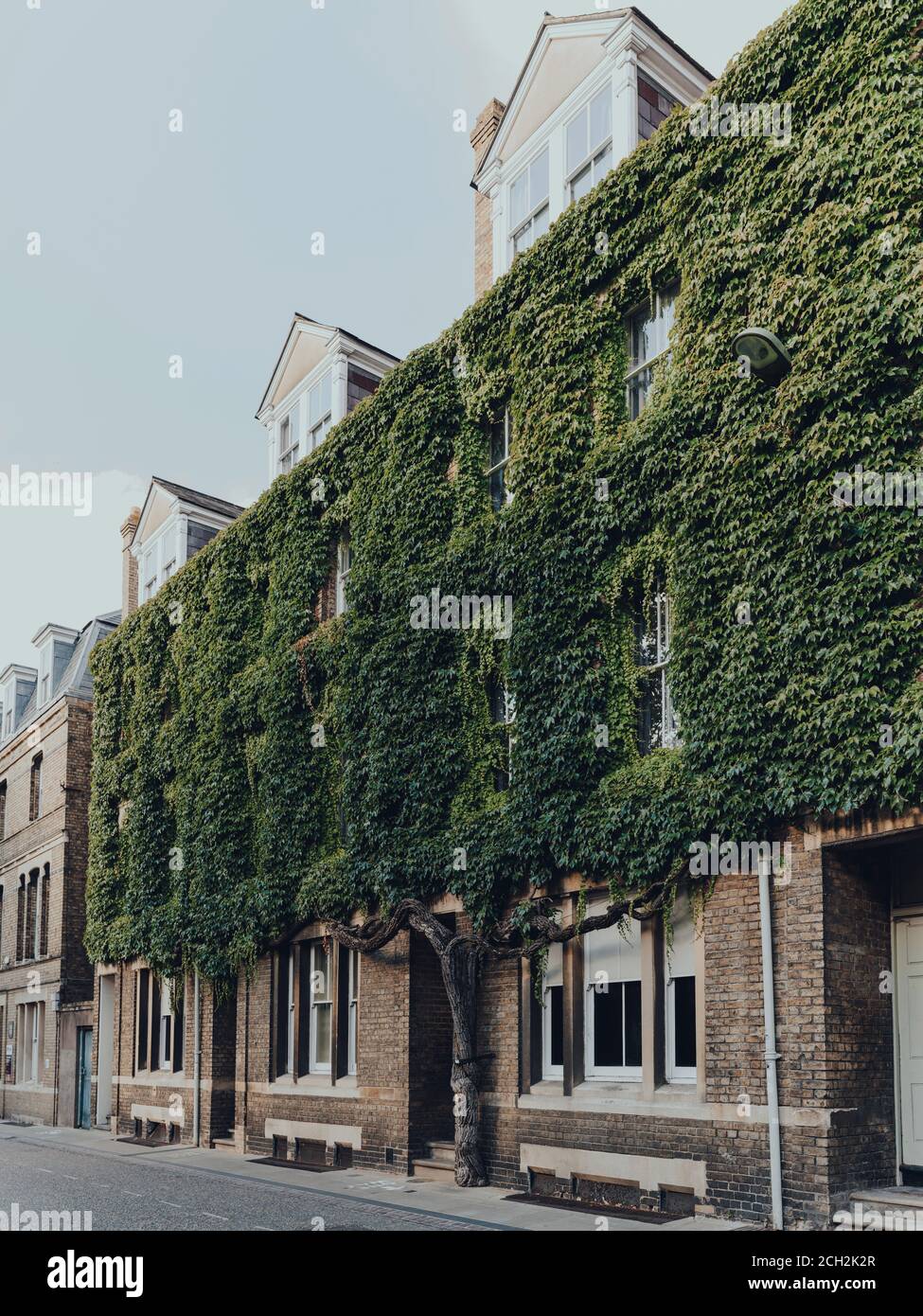 Oxford, Großbritannien - 04. August 2020: Seitenansicht eines Gebäudes an der New Inn Hall Street in Oxford, einer Stadt in England, die für ihre prestigeträchtige Universität berühmt ist Stockfoto