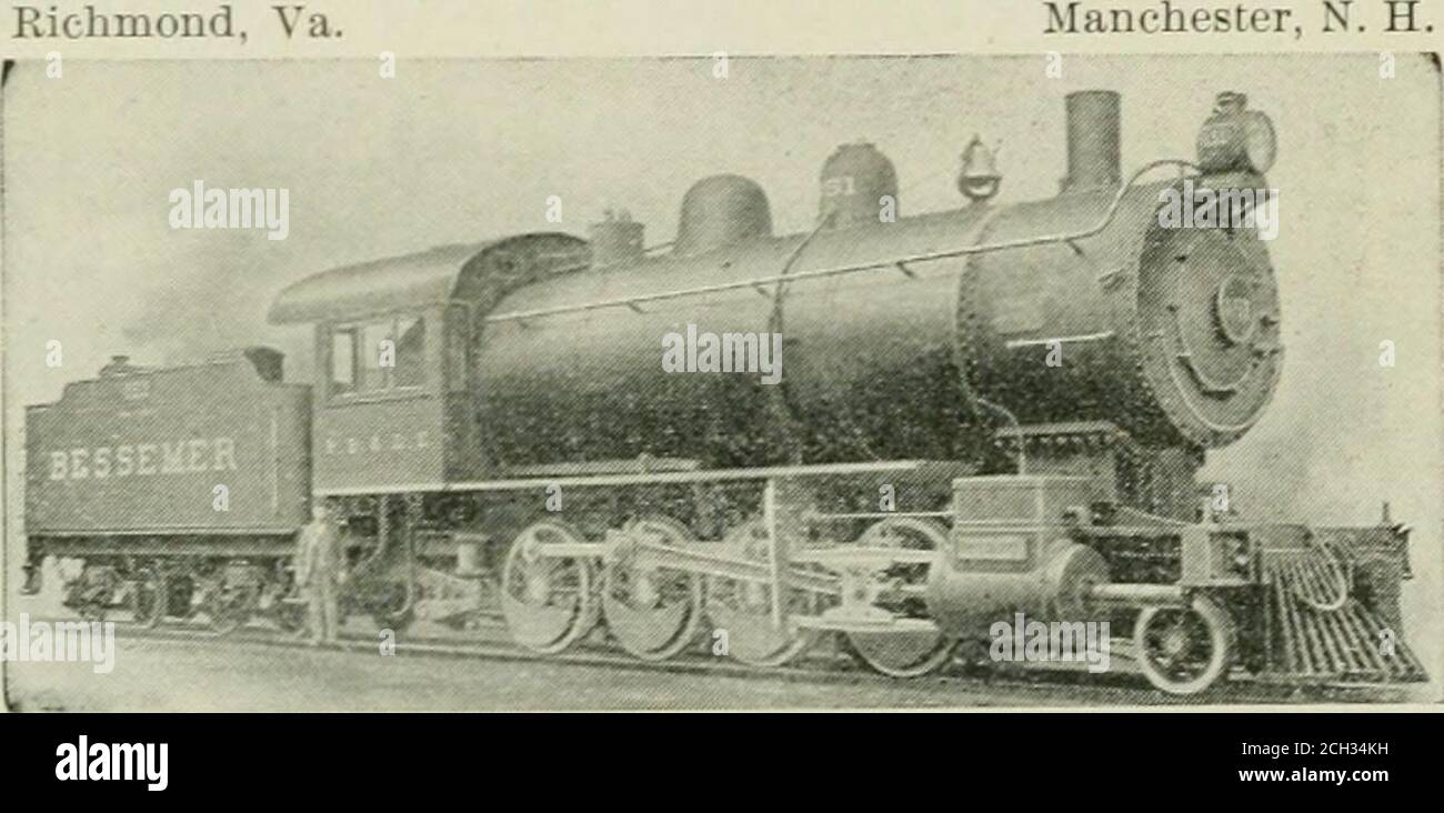 . Amtsverfahren . Büro, 71 Broadway, New York. ZWEIGSTELLEN: - Chicago, 1380 Old Colony Building; St. Louis, LincolnTrust Building; St. Paul, Pioneer Press Building; Washington, D. C.17 Sun Building. TAYLOR BESTYORKSHIRE ST A Y=BOLT IRON KOLBENSTANGEN und ACHSEN verwendet von der führenden Eisenbahn R. MUSHETS SfpEE^- STÄHLE tun mehr Arbeit als alle anderen bekannten Stähle DIESE WAREN SIND DER STANDARD DER EXZELLENZ Sole Represenatives in den Vereinigten Staaten, Kanada und Mexiko B. M. JONES & CO. Nr. 159 Devonshire Street, BOSTON. No. 143 Liberty Street, NEW YORK. AMERIKANISCHE LOKOMOTIVE FIRMA, BAUHERREN O Stockfoto