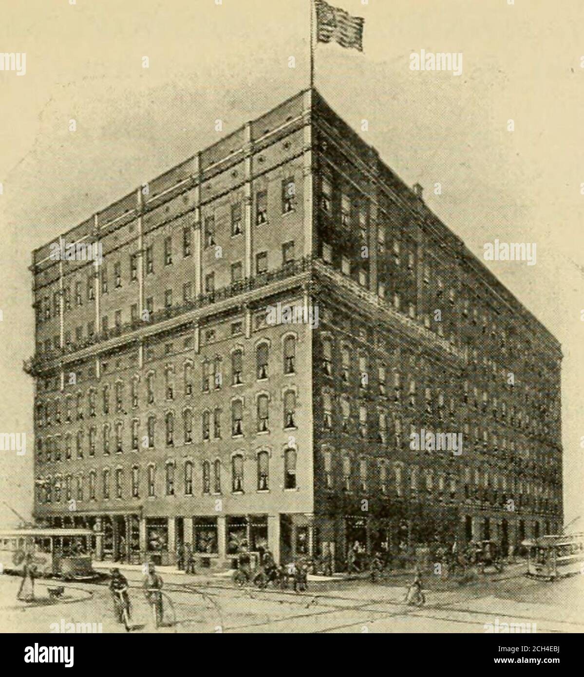 . Detroit, 'die Stadt der Meerenge'; historisch, beschreibend, illustriert. F i HOTEL SAINTECLAIRE, Randolph Street, Ecke MonroeAvenue. Elegante und sehr komfortabel. Accommo-Dates 250. HasconventionAudi-torium in Verbindung. Preise: 2.50 bis 3.50 Dollar, amerikanisch. WM.P. Beyer & Co., Eigentümer. 42. GRISWOLD HAUS, Ecke Griswold Street und Grand River Avenue. Accom-modates 400. Preise, 2 bis 2.50 Dollar, amerikanisch. Postal & Morey, Eigentümer. Hotel Metropole, 122-130 Woodward Avenue. (Accom-Modates 100.) Preise, 1 bis 2 Dollar, europäisch. Clements & Smith, Eigentümer. Oriental, 60-64 Farrar Street (100), 1 Usd Stockfoto