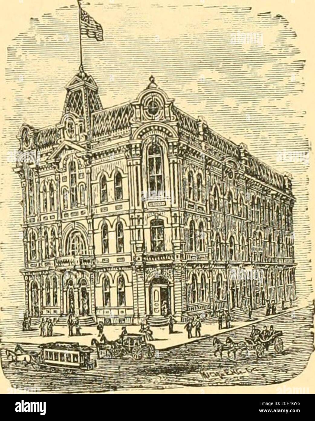 . Detroit und die Pleasure Resorts im Norden von Michigan. Komplimente der Fahrgastabteilung . Reet Kehrmaschinen verwendet werden, die jeden Abend, bei offenem Wetter, nehmen alle Schmutz und Staub, die während des Tages angesammelt haben können. DIE STADTREGIERUNG •besteht aus einem gemeinderat, an dessen Spitze ein Bürgermeister steht, und verschiedenen Gemeinderaten, die dem ersteren unterstellt sind. Die Polizei ist groß und gut organisiert, während die Feuerwehr eine der perfektesten aller im Land ist. Hunderttausende von Dollar werden jährlich für die Aufrechterhaltung und Verbesserung dieser beiden Abweichungen von öffentlichen n ausgegeben Stockfoto