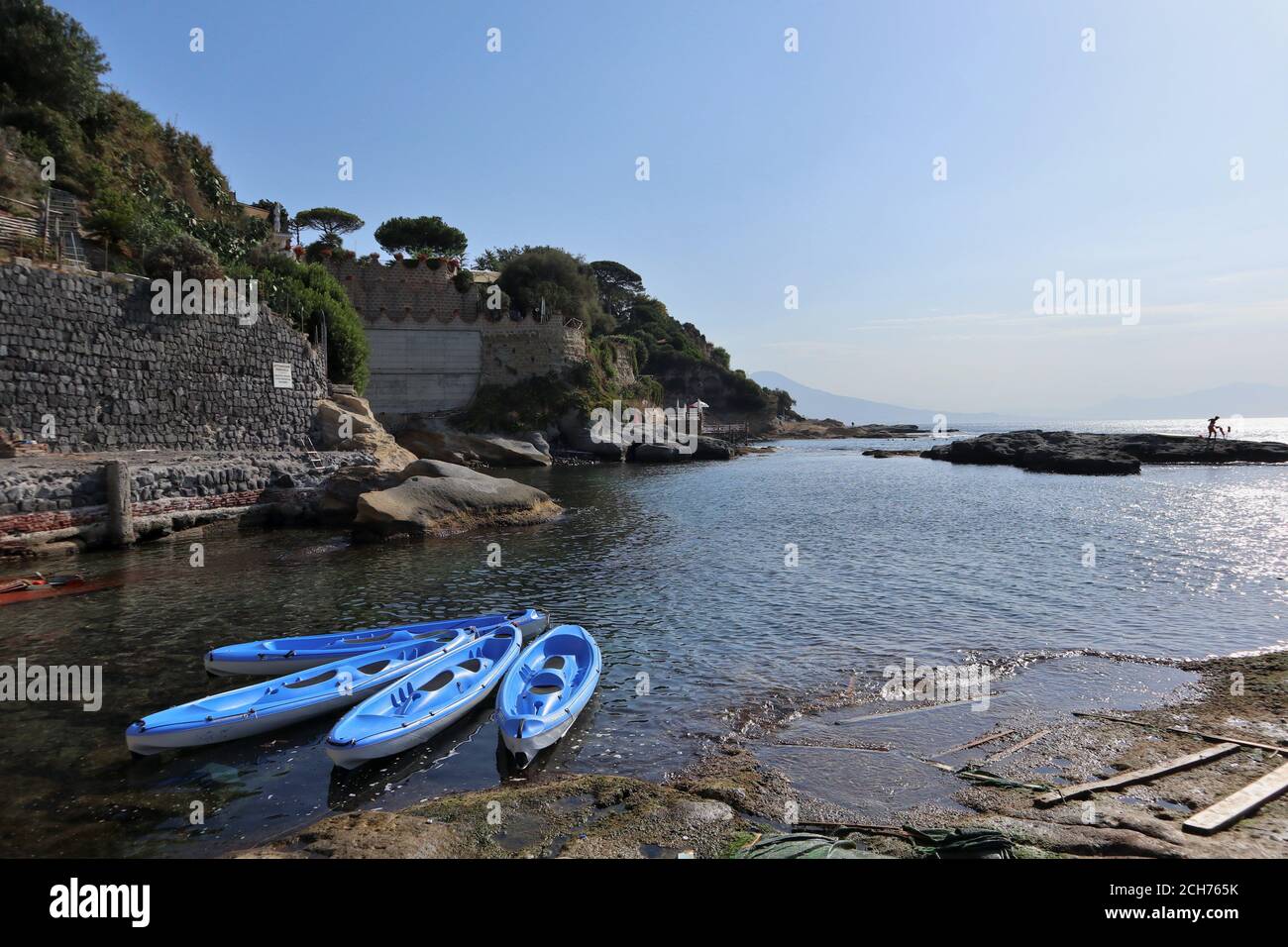 Napoli - Kanu und Marechiaro Stockfoto