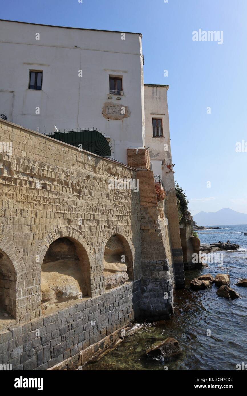 Napoli - Costa di Marechiaro Stockfoto