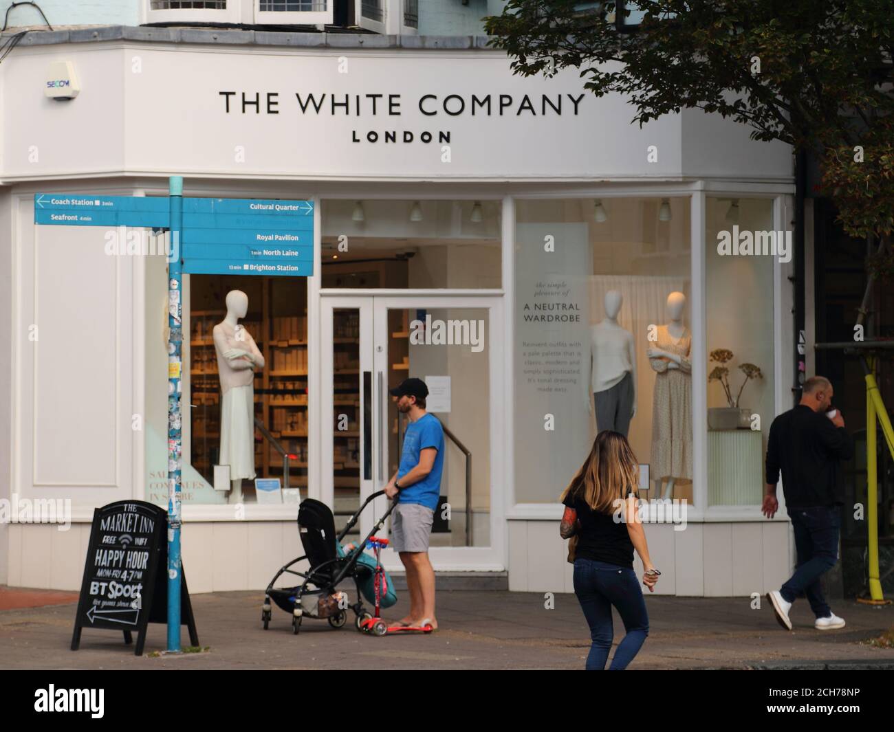 The White Company Verkaufsstelle in Brighton, Großbritannien Stockfoto