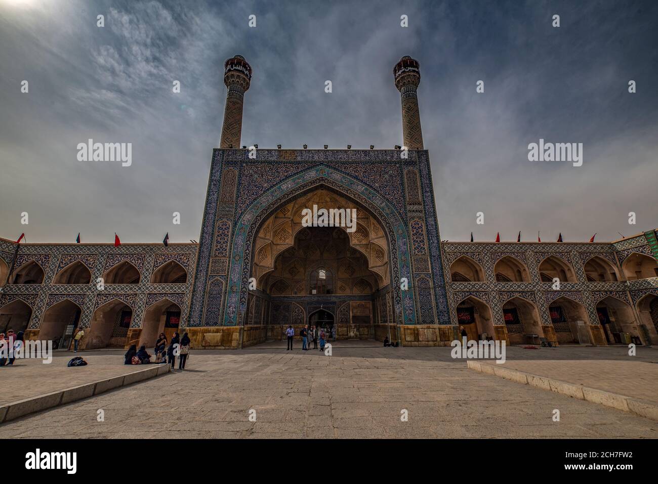 Jameh Moschee, freitagsmoschee, Isfahan, Iran Stockfoto