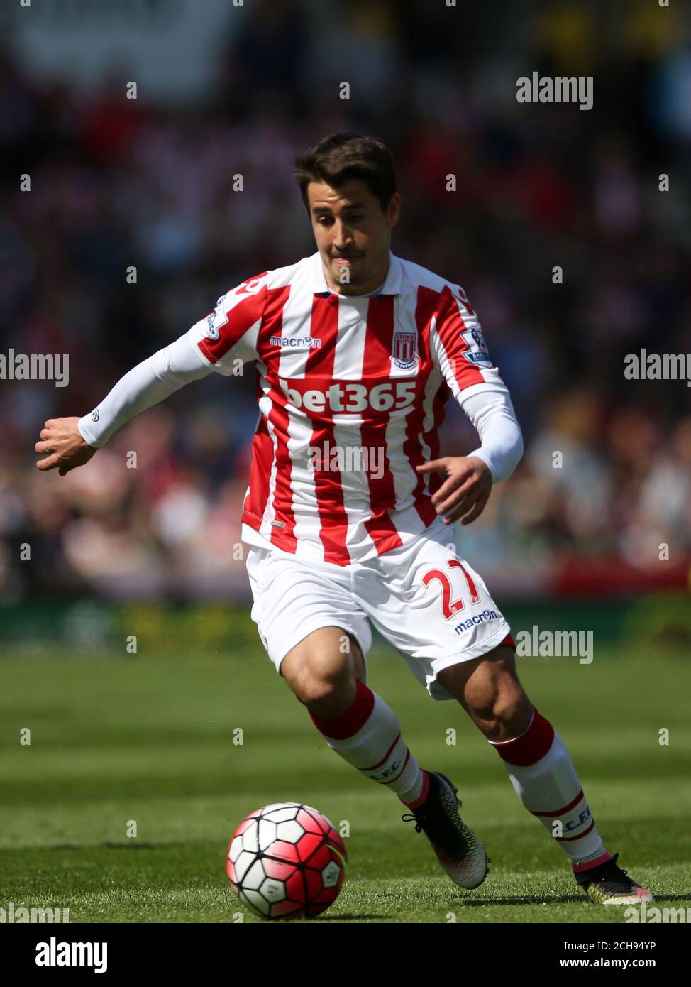 Bojan Krkic von Stoke City während des Spiels der Barclays Premier League im Britannia Stadium, Stoke-on-Trent. Stockfoto