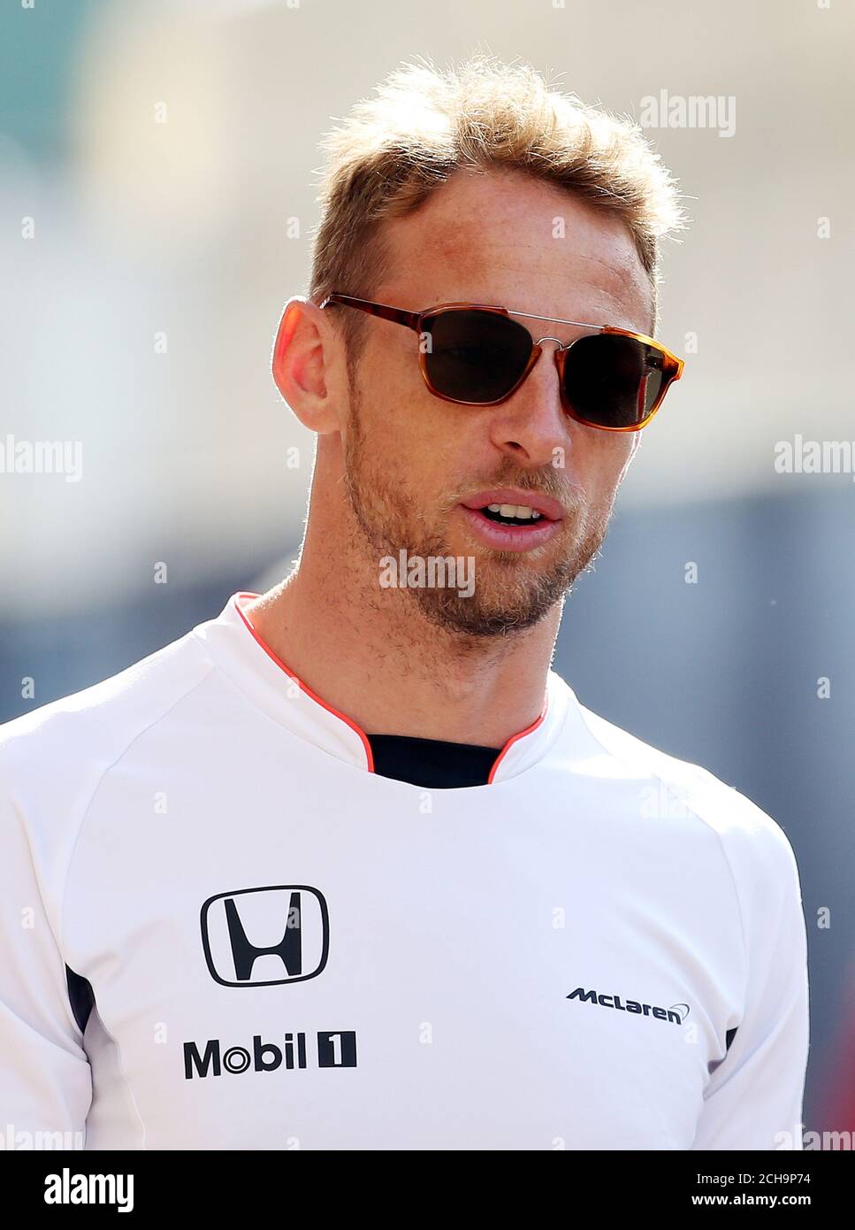 McLaren's Jenson Button auf dem Circuit de Monaco, Monaco. DRÜCKEN Sie VERBANDSFOTO. Bilddatum: Donnerstag, 26. Mai 2016. Siehe PA Story AUTO Monaco. Bildnachweis sollte lauten: David Davies/PA Wire. EINSCHRÄNKUNGEN: Nur für redaktionelle Zwecke. Kommerzielle Nutzung mit vorheriger Zustimmung der Teams. Weitere Informationen erhalten Sie unter +44 (0)1158 447447. Stockfoto
