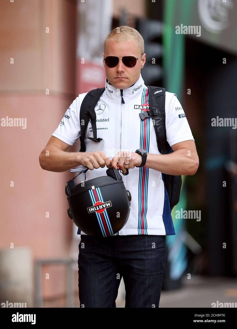 Williams Valtteri Bottas auf dem Circuit de Monaco, Monaco. DRÜCKEN Sie VERBANDSFOTO. Bilddatum: Donnerstag, 26. Mai 2016. Siehe PA Story AUTO Monaco. Bildnachweis sollte lauten: David Davies/PA Wire. EINSCHRÄNKUNGEN: Nur für redaktionelle Zwecke. Kommerzielle Nutzung mit vorheriger Zustimmung der Teams. Weitere Informationen erhalten Sie unter +44 (0)1158 447447. Stockfoto