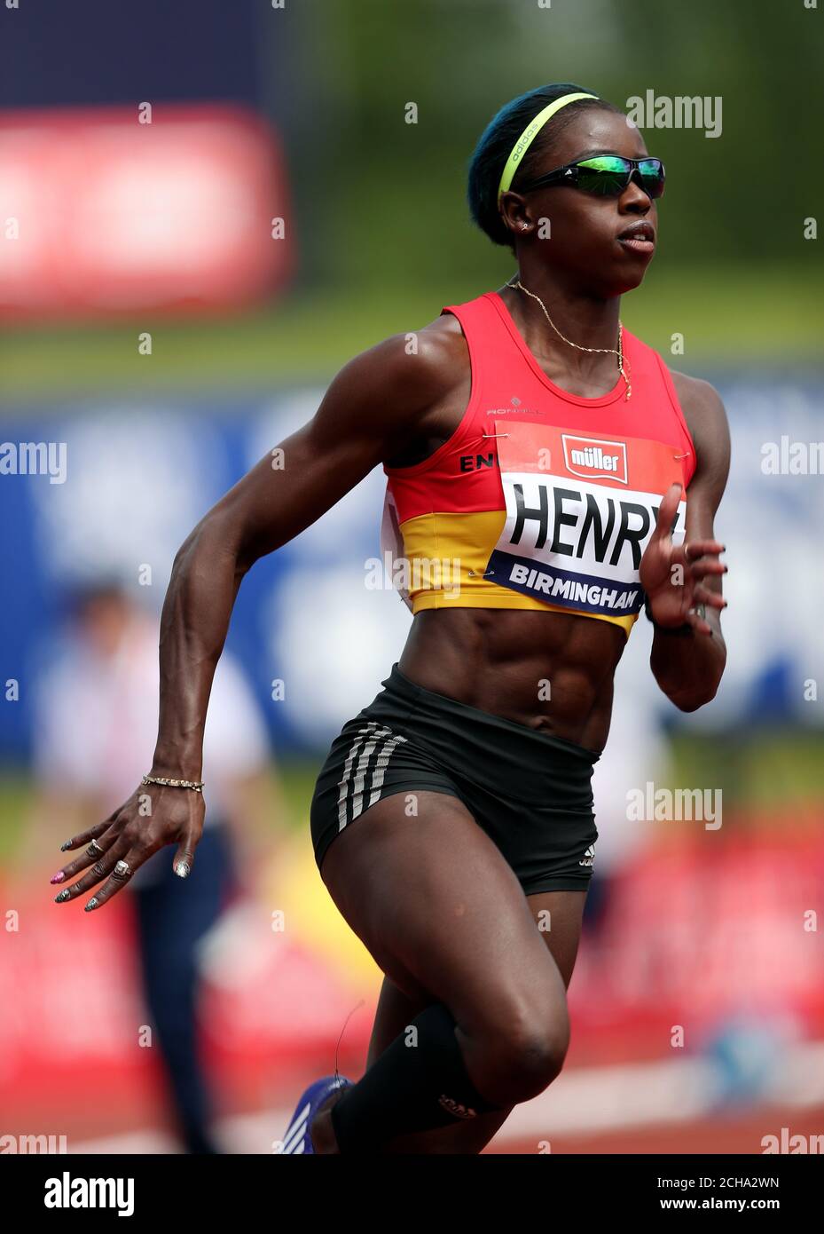 Desiree Henry im 200m während des zweiten Tages der British Championships im Alexander Stadium, Birmingham. Stockfoto