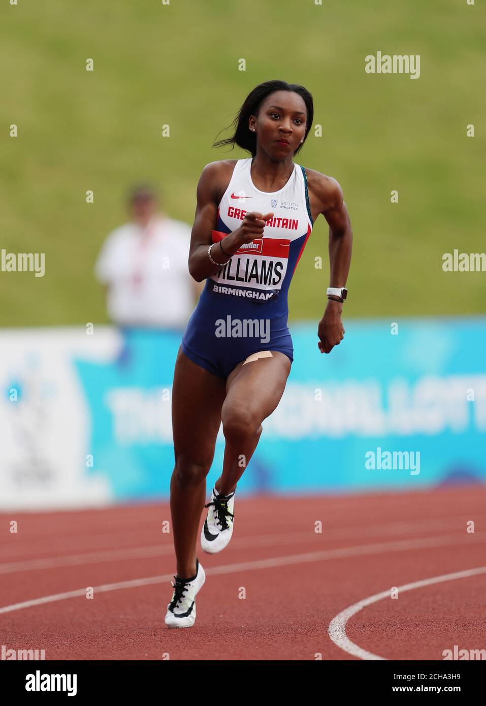Bianca Williams in den 200 m während des zweiten Tages der British Championships im Alexander Stadium, Birmingham. Stockfoto