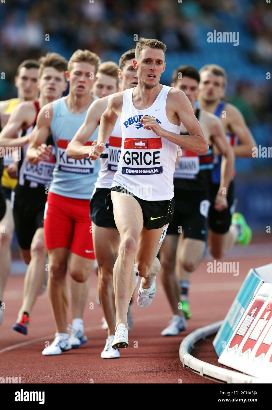 Charlie Grice in der 1500m während des Tages einer der British Championships im Alexander Stadium, Birmingham. Stockfoto