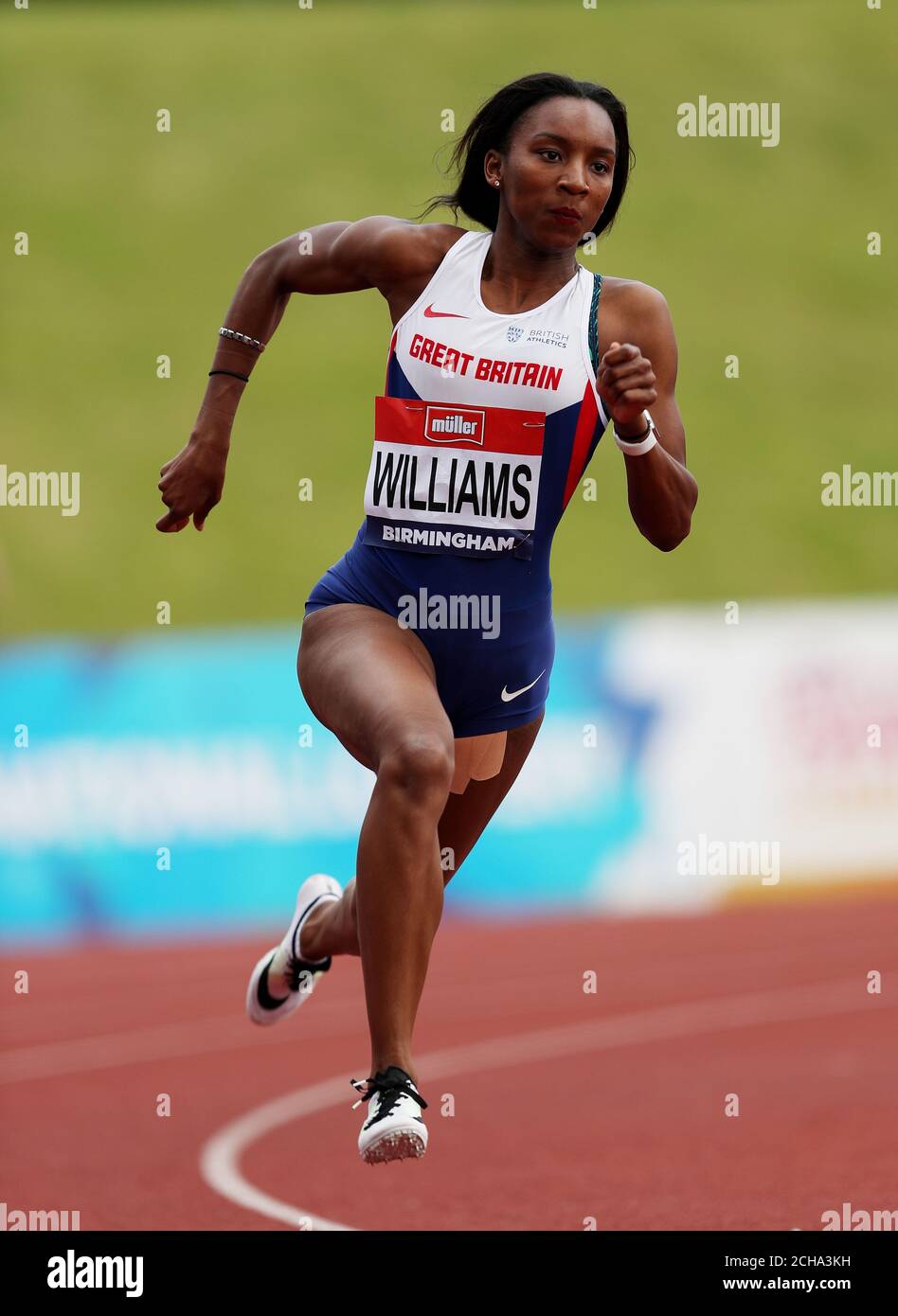 Bianca Williams in den 200 m während des zweiten Tages der British Championships im Alexander Stadium, Birmingham. Stockfoto