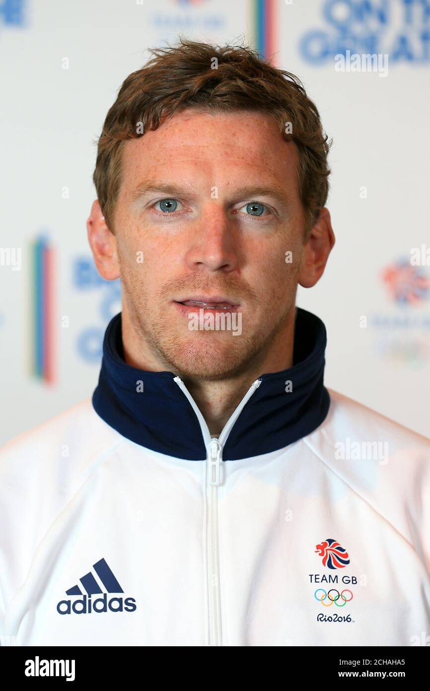 Team GB Hockeyspieler Michael Hoare während der Kitting Out Session im NEC, Birmingham. DRÜCKEN Sie VERBANDSFOTO. Bilddatum: Donnerstag, 30. Juni 2016. Bildnachweis sollte lauten: Tim Goode/PA Wire Stockfoto