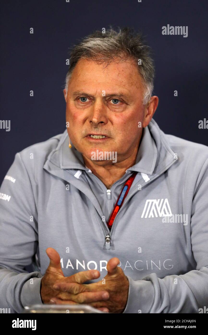 Manor Racing Teamchef Dave Ryan während des Trainingstages für den Großen Preis von Großbritannien 2016 auf dem Silverstone Circuit, Towcester. DRÜCKEN SIE VERBANDSFOTO. Bilddatum: Freitag, 8. Juli 2016. Siehe PA Story AUTO British. Bildnachweis sollte lauten: David Davies/PA Wire. Stockfoto