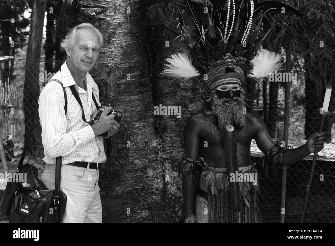 Presseverband Fotograf Ron Bell in Papua-Neuguinea. Stockfoto