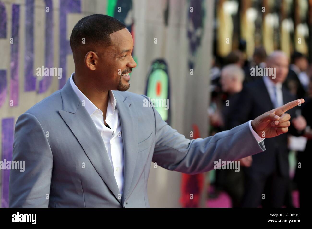 Will Smith kommt zur Europa-Premiere der Suicide Squad am Odeon Leicester Square in London an. Stockfoto