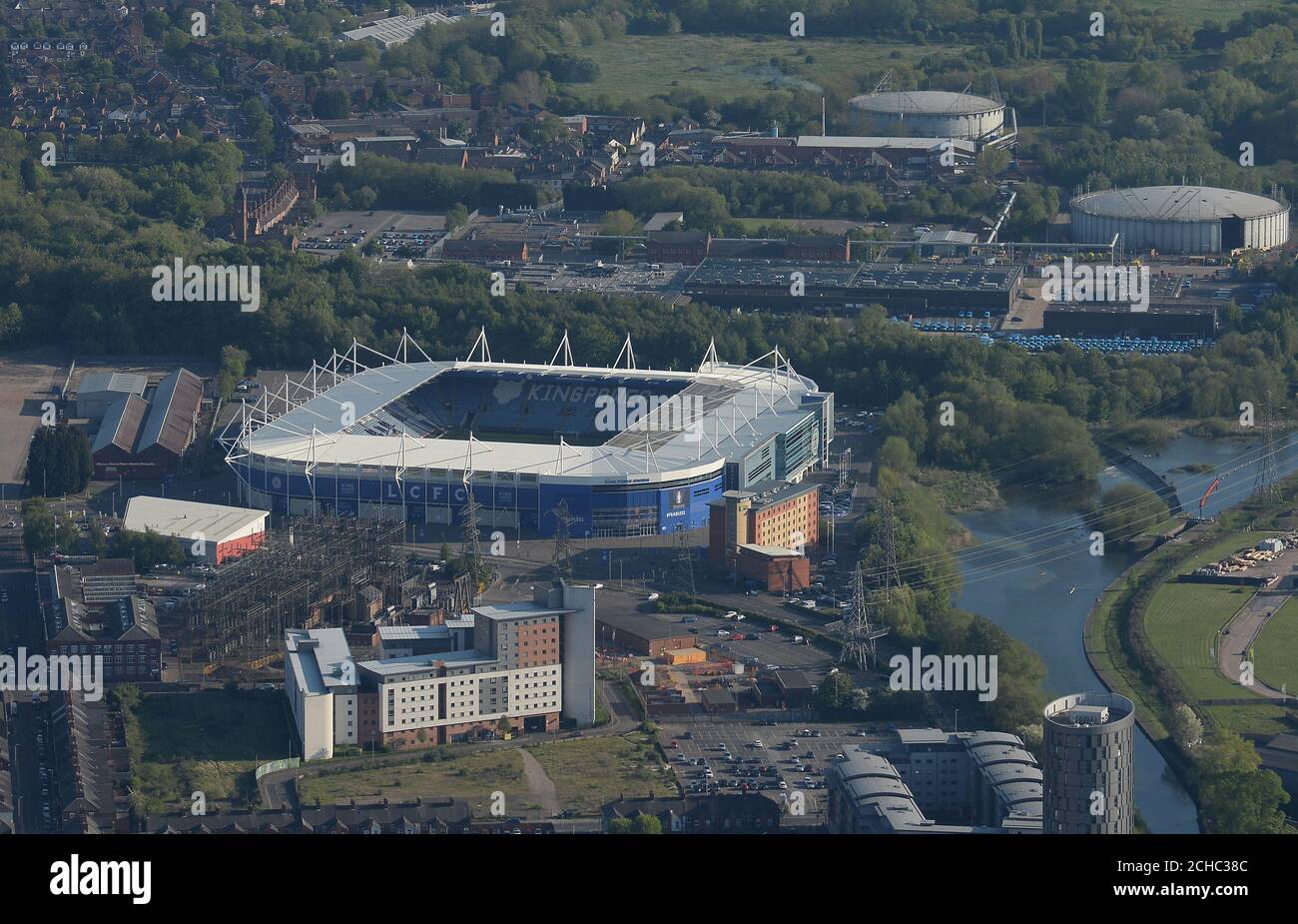 Allgemeiner Blick auf das King Power Stadium, Heimstadion von Leicester City Stockfoto