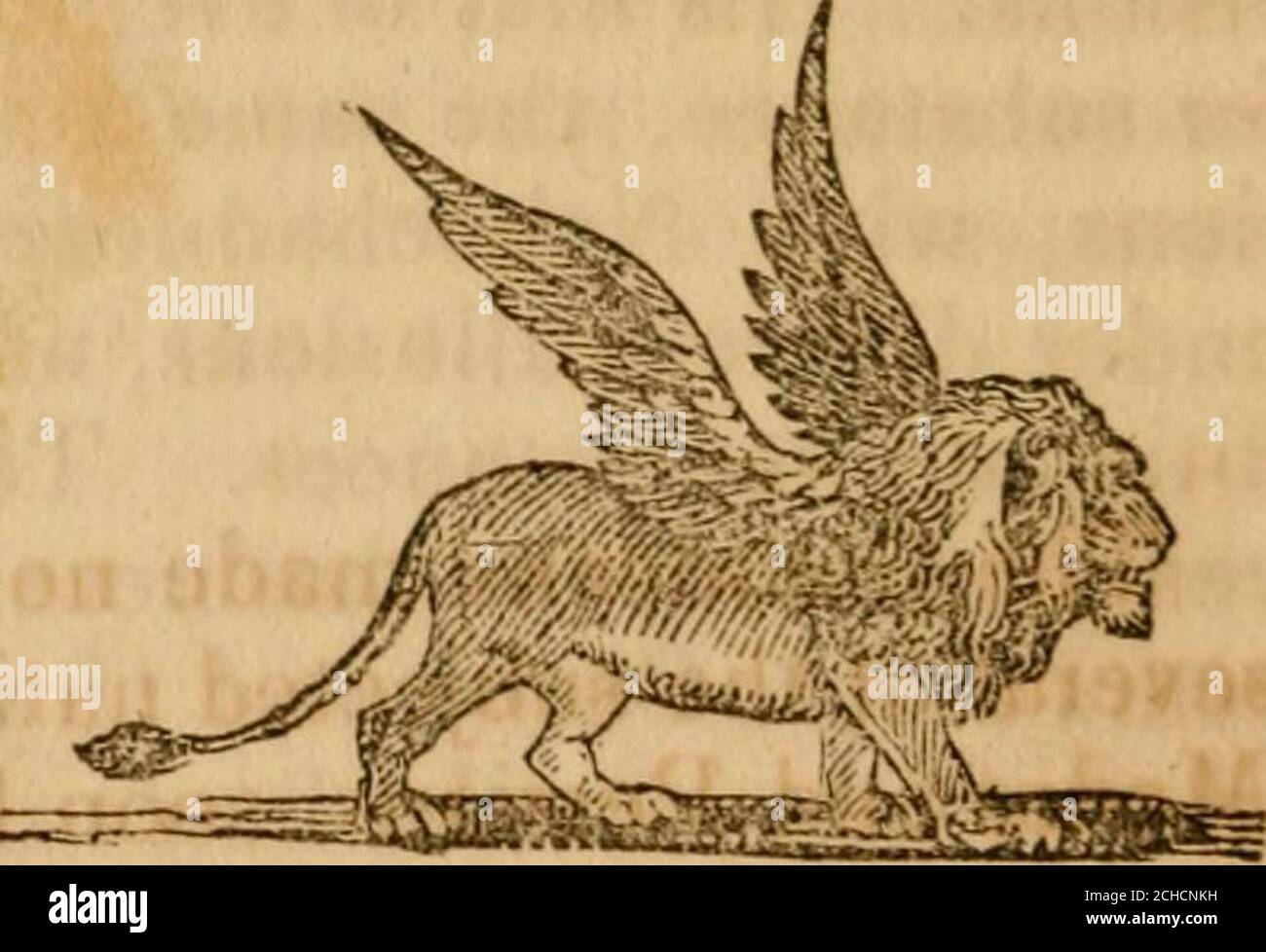 . Illustrationen der Prophezeiung : Besonders die Abend-und Morgenvisionen von Daniel, und die apokalyptischen Visionen von John. Auf See aufgerüttelt, ist ein fit Emblem, und wird oft in den Scriptiires verwendet, um die Erde und ihre Bewohner zu denoteThe, wie geworfen intoperpetual Krämpfe von ehrgeizigen Prinzen, die inmitten der Verwirrung und wilden Aufruhr, usurp Herrschaft. Die Gottlosen sind wie das verwischte Meer, dessen Wasser nicht ruhen kann.die vier Tiere bedeuten das gleiche wie die vier Teile des Nebukadnezzars Bild.Was war zu seinem fleischlichen Geist herrlichen em-pires, vertreten durch ein prächtiges Bild, war der fromme Geist von Daniel, od Stockfoto