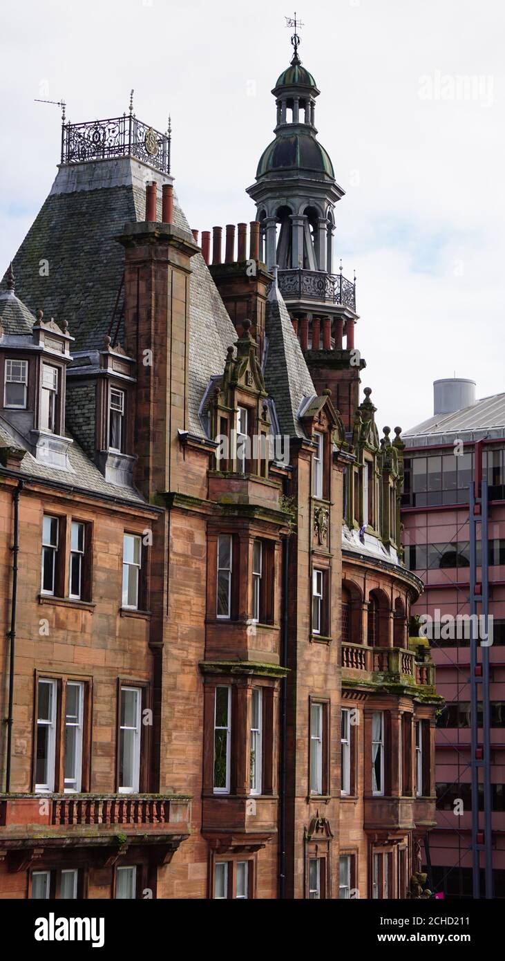 Charing Cross Mansions von John James Burnett in Charing Cross, Glasgow, Schottland Stockfoto