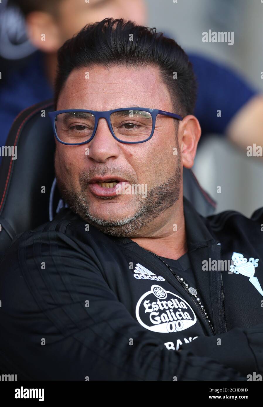 Celta Vigo Cheftrainer Antonio Mohamed Stockfoto