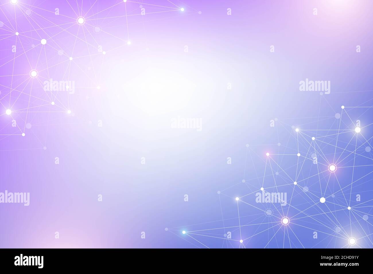 Big-Data-Visualisierung. Darstellung von sozialen Netzwerken oder Geschäftsanalysen. Abstrakte Grafiken. Futuristische Infografik. Stockfoto