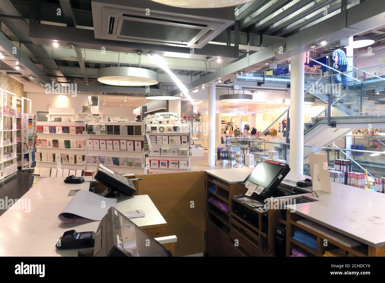 London Store vor den Weihnachtsferien Stockfoto