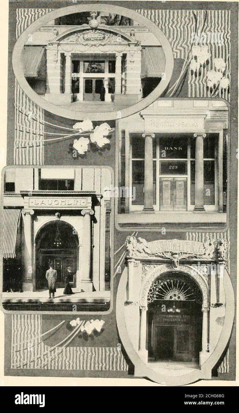 . Die Stadt und Grafschaft Los Angeles in Südkalifornien. Vor langer Zeit zu einem wichtigen Punkt für den orientalischen Handel. Nach dem Bau des Nicaragua-Kanals wird die Küste des Landkreises Los an-geles auf dem direkten Kurs von Dampfschiffen sein, die von der Atlantikküste und von europäischen nach asiatischen Häfen segeln. Es wird auch einen stark erweiterten Markt für die gartenbaulichen Produkte dieser Sektion erschallen. Das Straßenbahnsystem von Los Angeles ist sehr vollständig, obwohl es innerhalb von etwas weniger als zwanzig Jahren gebaut wurde.früher gab es nur eine Pferdewagenlinie in der Stadt.at pre Stockfoto