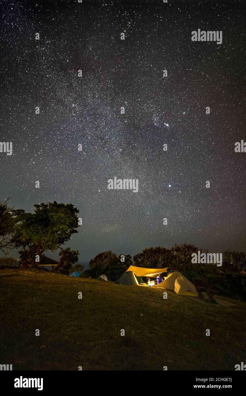 Sternennacht aus Hongkong Stockfoto