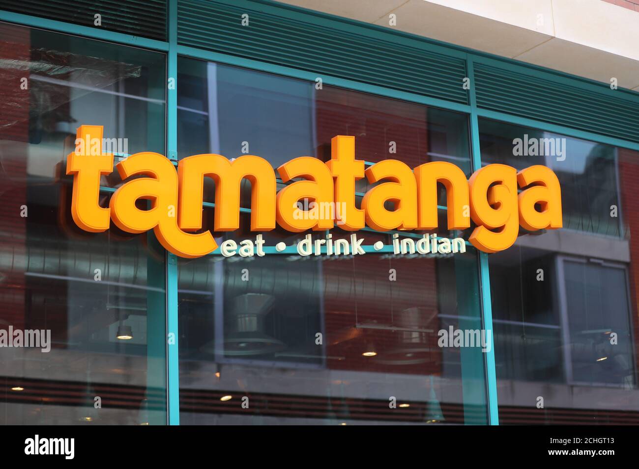 Tamatanga Restaurant in Leicester, Großbritannien am Samstag, 4. Juli 2020. Stockfoto