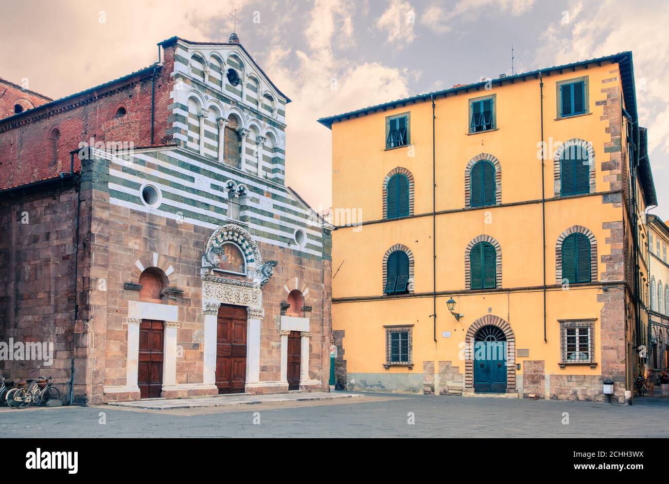 San Giusto Kirche in der Stadt Lucca, Italien Stockfoto