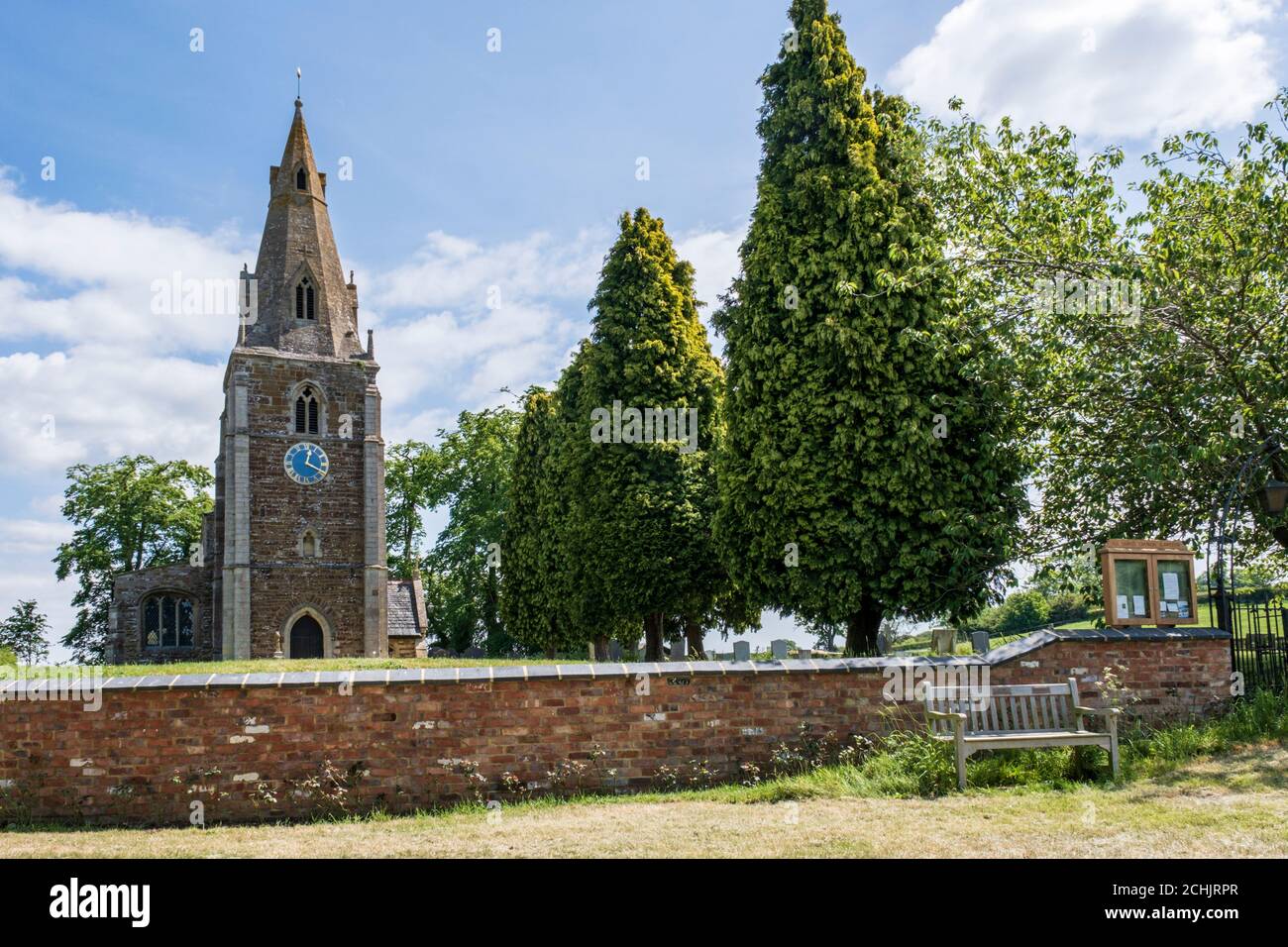 Church of All Saints, Slawston, Leicestershire, England, Großbritannien Stockfoto