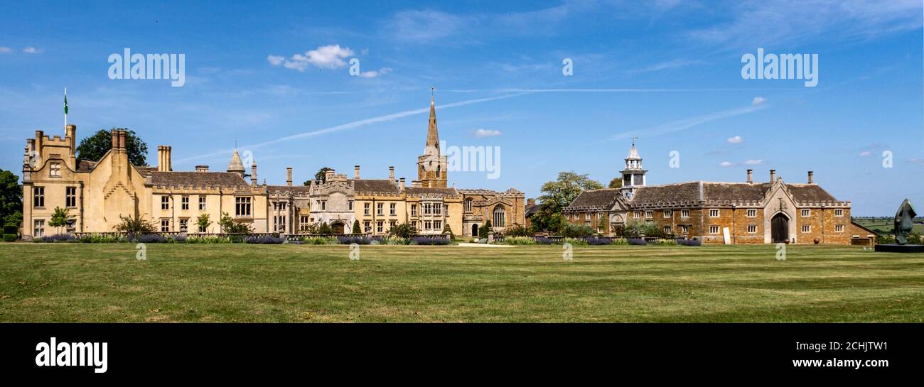 Eines der großen Landgüter im Süden von Leicestershire ist Nevill holt, nördlich der Grenze zu Northamptonshire. Stockfoto