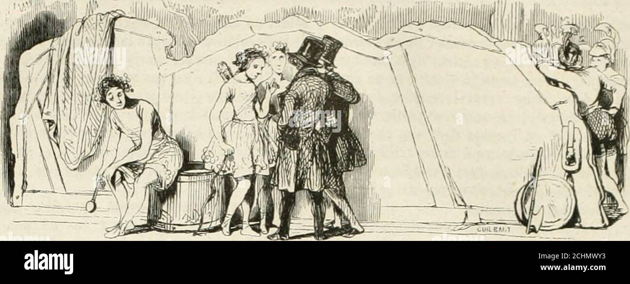 . Les Français peints par eux-mêmes . LA FIGURANTE PLIILinERT ACniDRANI) Stockfoto