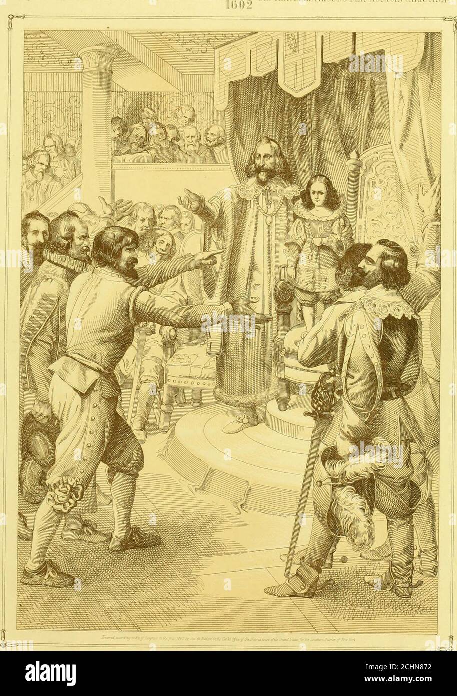 . Historische Skizzen von Europa . . aus mehreren Jahrhunderten zusammengestellt und mit ioriginellen Zeichnungen geschmückt. Kmpor Henry IVin penitentials is standing Kaiser Heinrich IV.steht flelrendzuKanossaim mi o mploring Papst Gregor VII Lo with- Bussgevande urn die Losung des §egen ihn .ius§c- drawthe anathema ausgesprochen against him -racknenBannesvondemPa i ortlLzu eriaiigm X i . 96FullM»St.N.York SW1D1EH, QUEEN CRISTINAS BEITRITT ZUR THRON rHRONBESTEIGUNG DER KONLCIN CHRISTINA. Fe« der Marschall führt die junge Königin inraidsl des Marschall fihrt die junge Königin mitten unter der zusammengestellten Diät Stockfoto