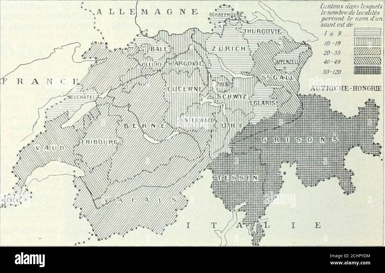 . Dictionnaire géographique de la Suisse; publié sous les Auspizenz de la Société neuchâteloise de géographie, et sous la direction de Charles knapp, Maurice Borel, cartographihe, et de V. Attinger, éditeur, avec des collaborateurs de tous les Cantons . appelle Saint-Christophe, du nom dune église due disparés long-temps. Fréquemment, le terme de saint sestperdu dans le langage populaire, comme dans Maria-halden, Mariaberg, ce qui, en labsence danciens do-cuments, ne permet pas de savoir exactement si le nomvient dun nom de saint. Parfois aussi le dialecte défigureces noms par des Kontraktionen; A Stockfoto