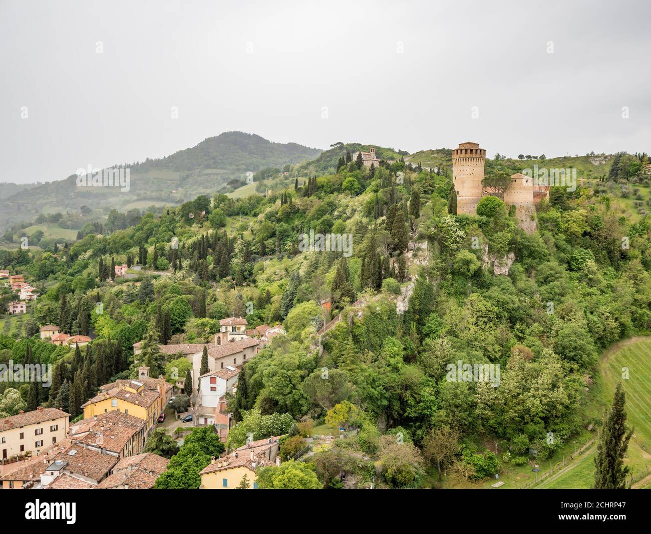 Brisighella, Emilia Romagna, Italien: Die Festung. Stockfoto