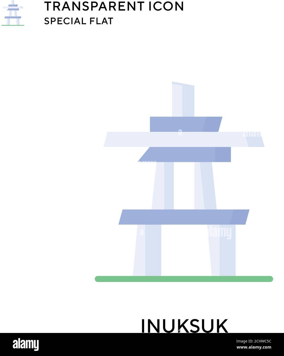 Inuksuk-Vektorsymbol. Flache Illustration. Vektor EPS 10. Stock Vektor