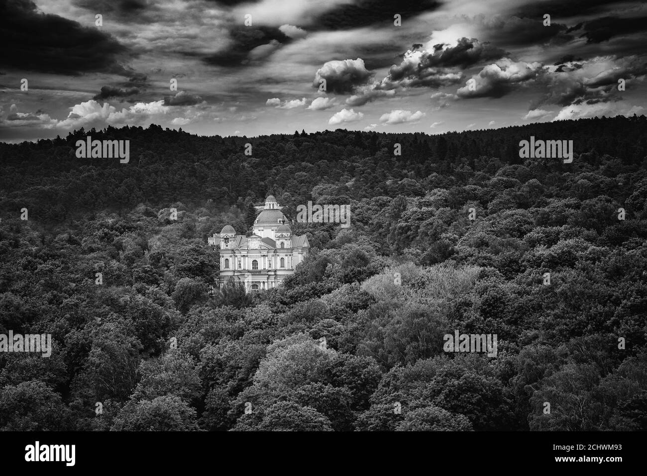 Vilnius, Litauen. Mai 2019. Vilnius St. Apastalu Peter und Paul Pfarrkirche Stockfoto