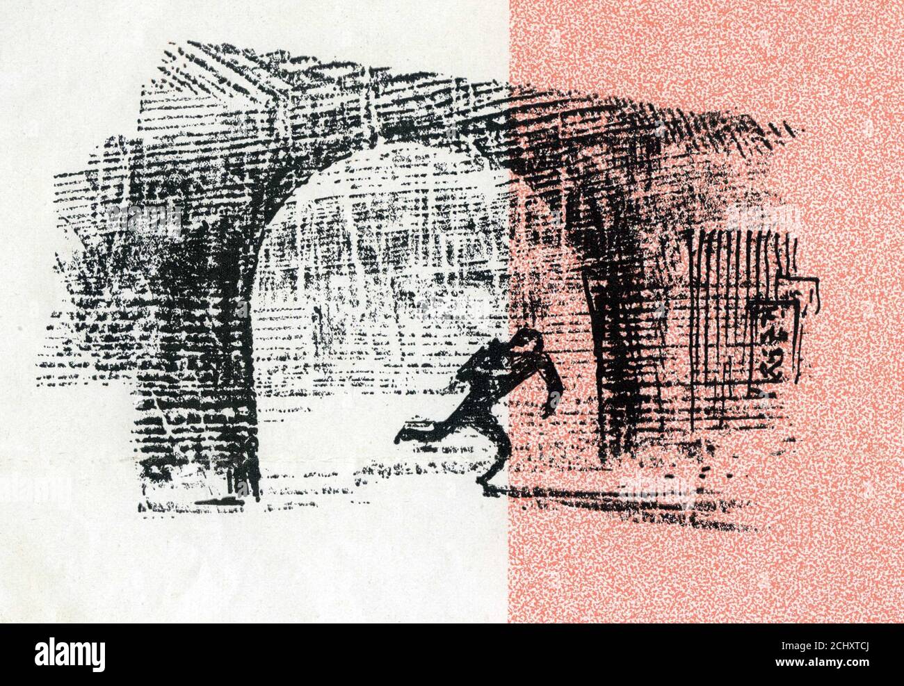 Werbekunst von JAMES BOSWELL für GOOGIE WITHERS JACK WARNER Und JOHN McCallum in ES REGNET IMMER AM SONNTAG 1947 regisseur ROBERT HAMER Roman Arthur La Bern Produzent Michael Balcon Ealing Studios / General Film Distributors Stockfoto