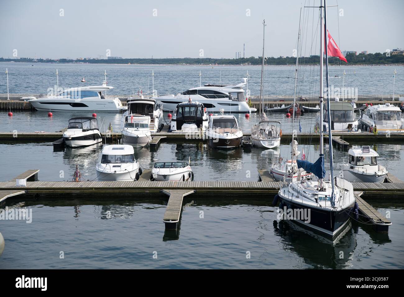 Sopota Marina in Sopot, Polen. 8. August 2020 © Wojciech Strozyk / Alamy Stock Photo Stockfoto