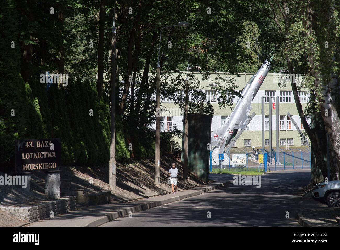 Sowjetische MiG-21PF Denkmal in Militärbasis in Gdynia, Polen. 11. August 2020 © Wojciech Strozyk / Alamy Stockfoto Stockfoto