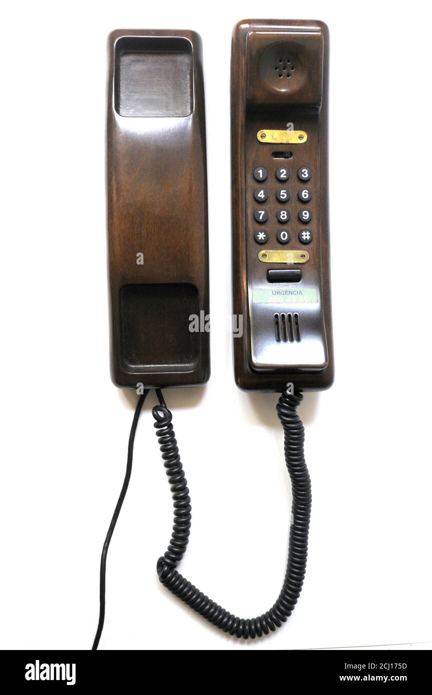 Gondel Holz Telefon Gerät Stockfoto