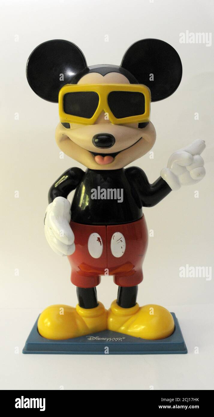 Mickey Mouse SPIELZEUGBETRACHTER und Tampon, 3D Ansicht Meister stereoskopischer Betrachter, MICKEY MOUSE DISNEY Stockfoto