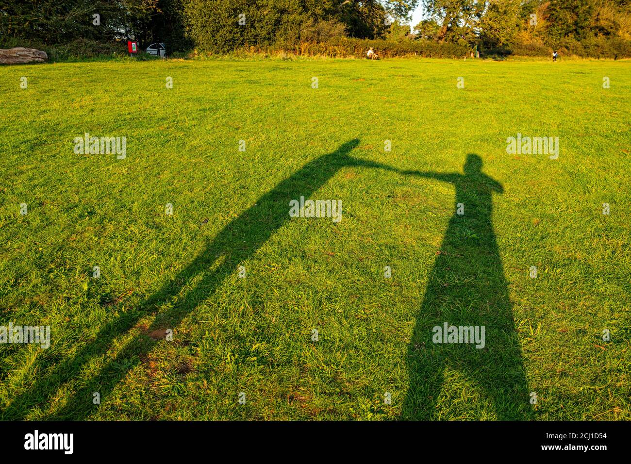 Oxford, Oxfordshire, Großbritannien. September 2020, 14. Wanderung im Shotover Park. Einer der heißesten Tage des Jahres in Großbritannien bisher, und der heißeste September Tag sinc Stockfoto