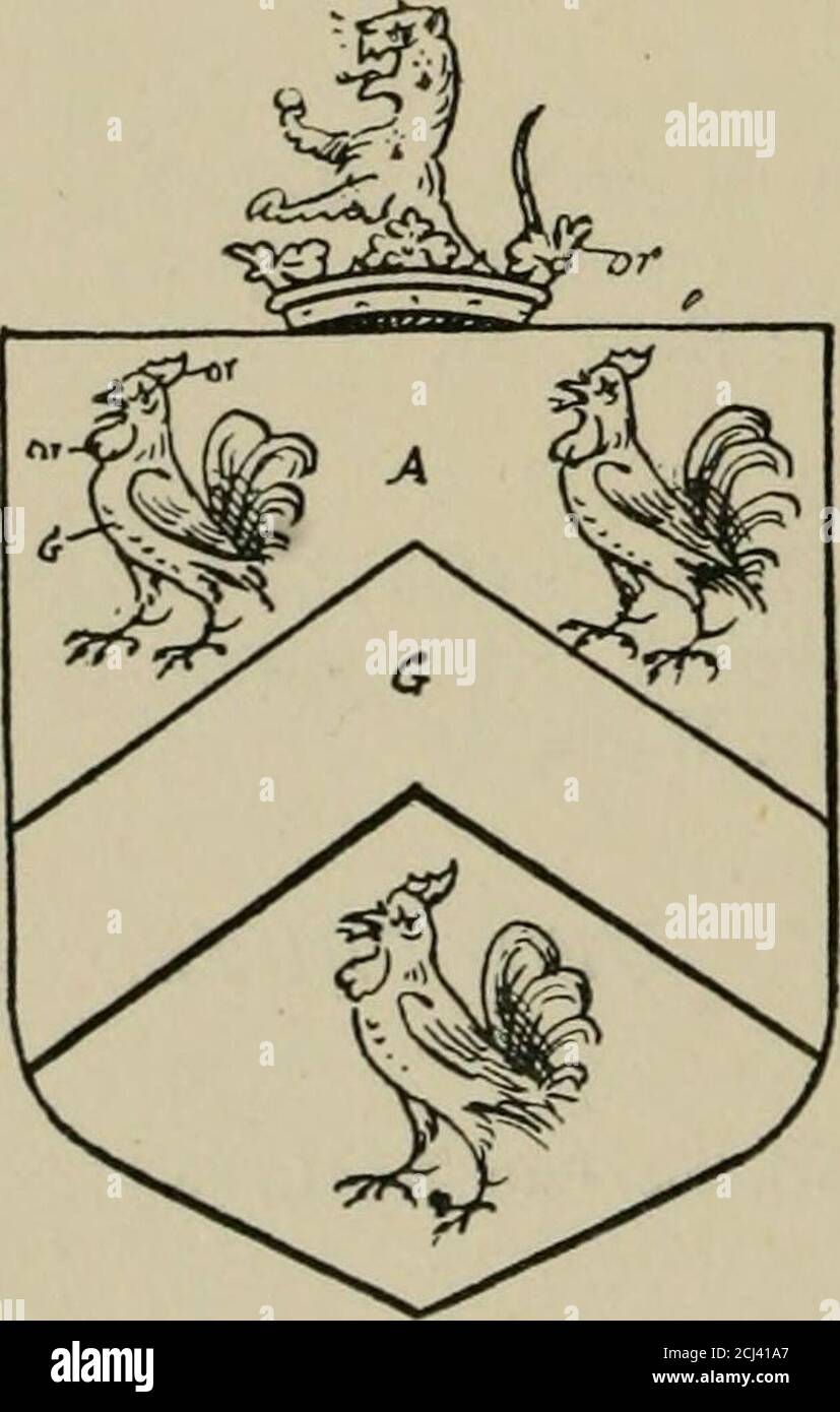 . Die Besuche der Grafschaft Sussex gemacht und in den Jahren genommen 1530, Thomas Benolte, Clarenceux König der Waffen, und 1633-4 von John Philipot, Somerset Herald, und George Owen, York Herald, für Sir John Burroughs, Garter, und Sir Richard St. George, Clarenceux . Clerfee. [D. IS, 6S.] Edward Gierke von Willoughby=in Com : Warw: AR. Henry Gierke von y^^pGrace da. & alleiniger Heire von GeorgeGittie von Roches- Morgan von Rochester, Nachkomme, Serjeant att von Kingsthorpe in Com. Law. 1 Northo^ Eliz: Da. & einzige Heire von .Jo:=S Francis Gierke von^^Mary, da. Von S Rob* Barrel!Gage von Britwell in Gom: Roch Stockfoto