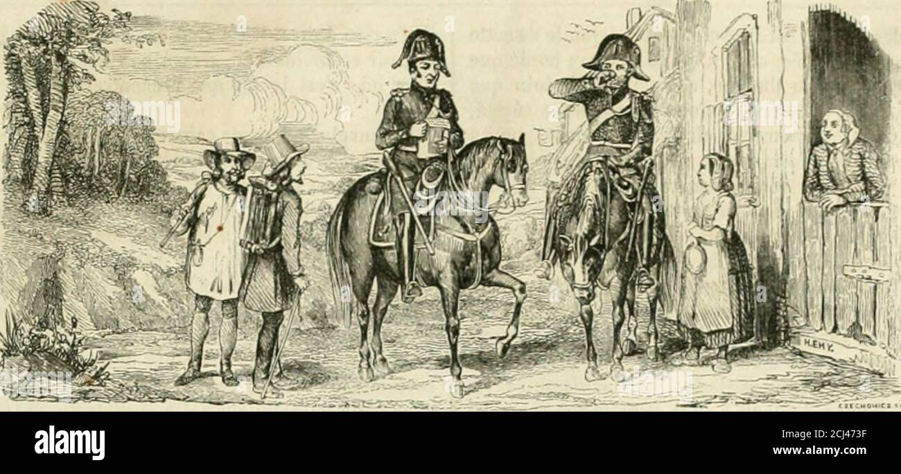 . Les Français peints par eux-mêmes . LE GENDARME EDOUARD ÛLRLIAG Stockfoto