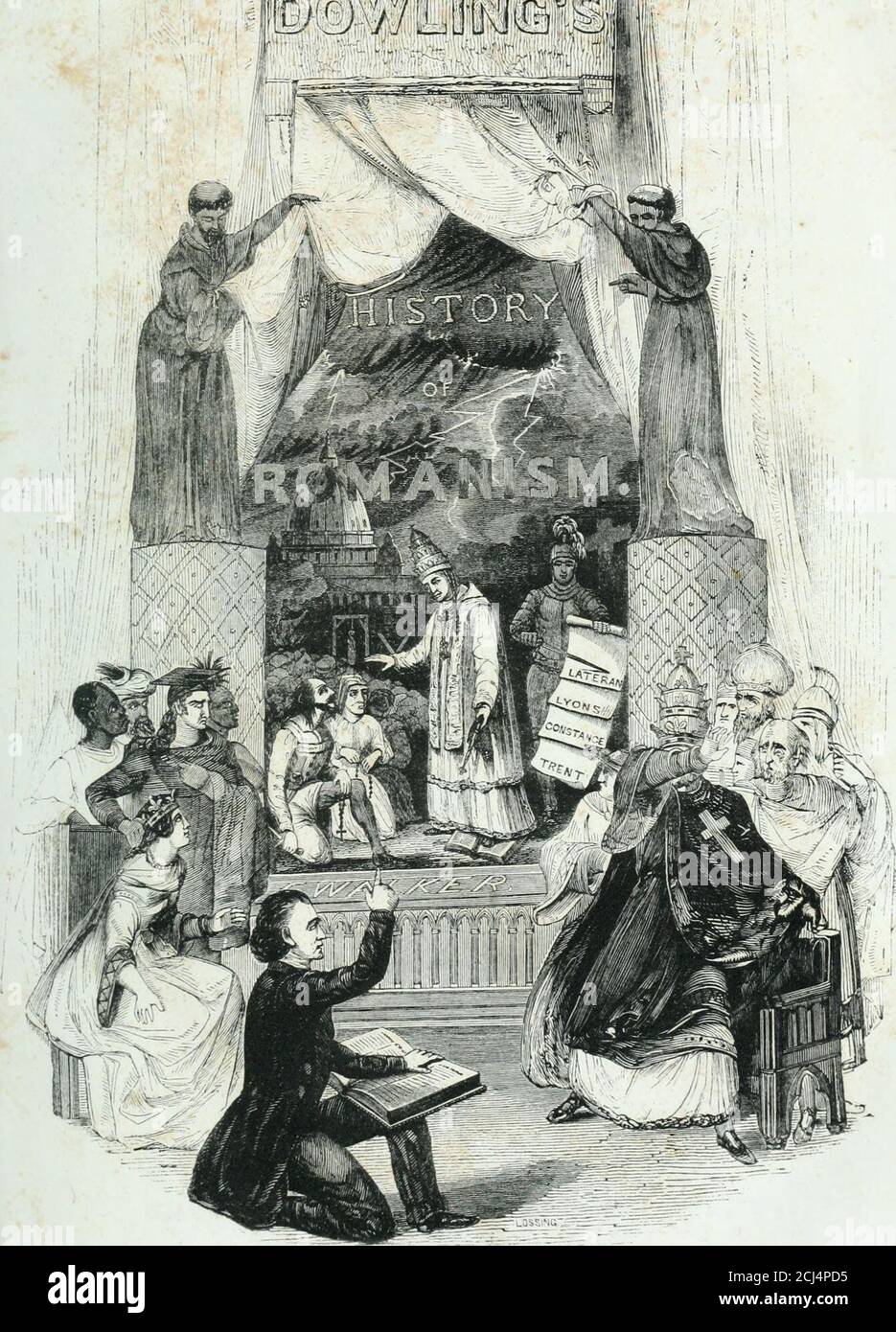 . Die Geschichte des Romanismus : von den frühesten Korruption des Christentums bis in die Gegenwart; mit voller chronologischer Tabelle, analytische und alphabetische Indizes und Glossar; illustriert durch zahlreiche genaue und hoch fertige Stiche seiner Zeremonien, Aberglauben, Verfolgungen und historische Vorfälle . ilwOIMS. DIE GESCHICHTE OP ROMANISMUS VON DEN FRÜHESTEN KORRUPTION DES CHRISTENTUMS BIS IN DIE GEGENWART. MIT VOLLSTÄNDIGER CHRONOLOGISCHER TABELLE, ANALYTISCHEN UND ALPHA-BETICAL-INDIZES UND GLOSSAR. ILLUSTRIERT DURCH ZAHLREICHE GENAUE UND HOCHFERTIGE EN-GRAVUREN SEINER ZEREMONIEN, ABERGLAUBEN, PERSE Stockfoto