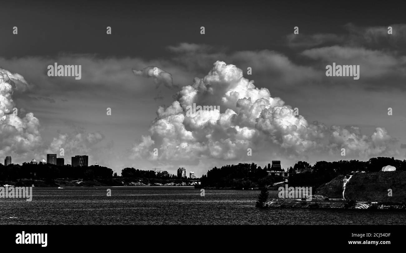 Gewitterwolken bauen Stockfoto